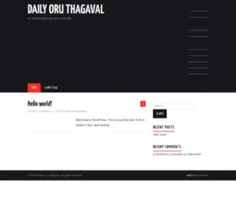 Dailyoruthagaval.com(Daily Oru Thagaval) Screenshot