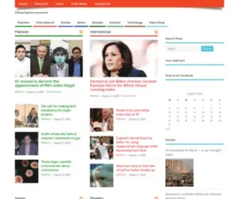 Dailypegham.com(The Largest News Website of Europe) Screenshot