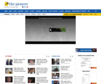 Dailypioneer.com(English News Paper) Screenshot