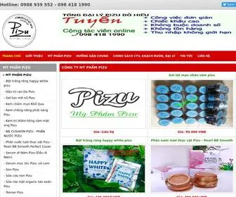 Dailypizuhanoi.com(Công ty mỹ phẩm Pizu) Screenshot