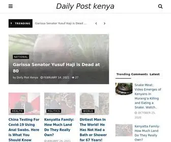 Dailypost.co.ke(Daily Post Kenya) Screenshot