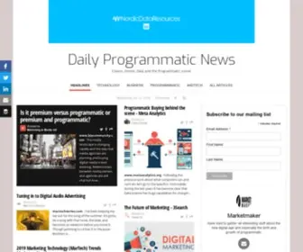 Dailyprogrammaticnews.com(Daily Programmatic News) Screenshot