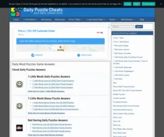 Dailypuzzlecheats.com(Daily Word Puzzles Game Answers) Screenshot