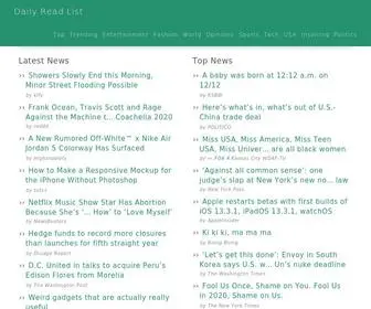 Dailyreadlist.com(Daily Read List) Screenshot
