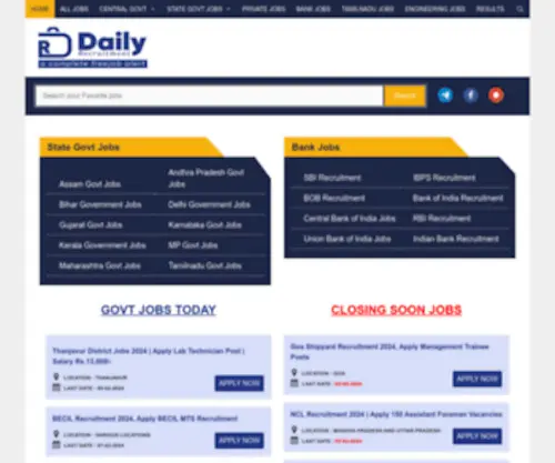 Dailyrecruitment.in(Today Employment News this weekMarch 2024) Screenshot