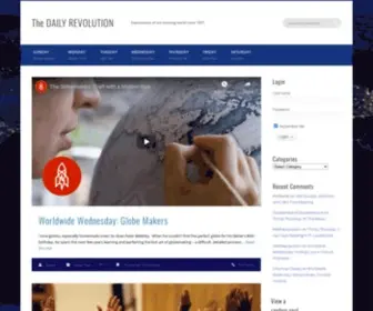 Dailyrevolution.org(Explorations of our evolving world since 1997) Screenshot