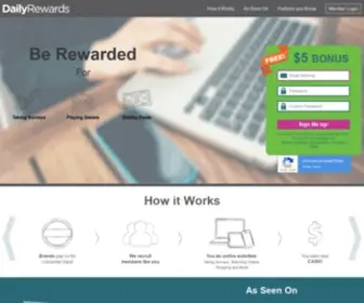 Dailyrewards.com(Paid Email & Cash for Shopping Online) Screenshot