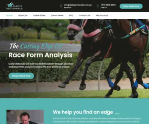 Dailysectionals.com.au(Horse Racing Sectional Times) Screenshot