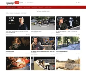 Dailyskatetube.com(New Skateboarding Videos Online Everyday) Screenshot