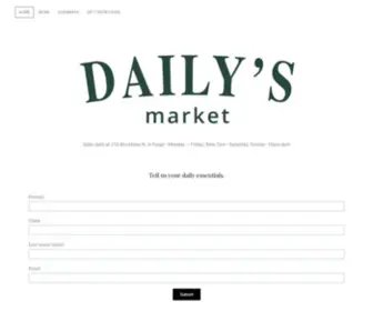 Dailysmarket.com(Convenience store carrying essentials to groceries located in Downtown Fargo) Screenshot