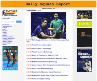 Dailysquashreport.com(Daily squash news) Screenshot