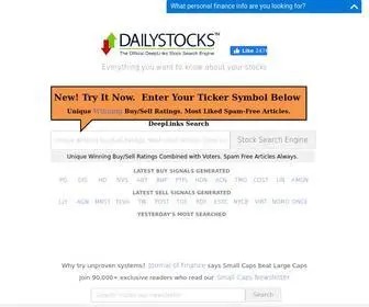 Dailystocks.com(DailyStocks Stock Article Search) Screenshot