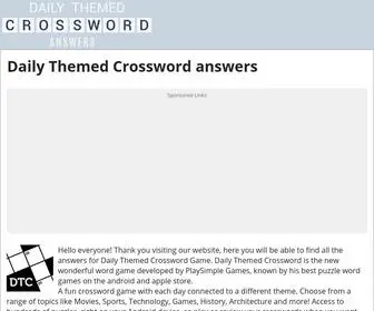 Dailythemedcrossword.info(Daily Themed Crossword answers) Screenshot