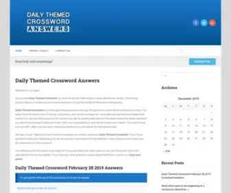 Dailythemedcrosswordpuzzle.com(Daily Themed Crossword Answers) Screenshot