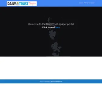 Dailytrustepaper.com(Daily Trust ePaper Daily Trust ePaper) Screenshot