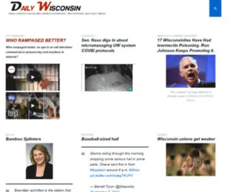 Dailywisconsin.com(HAND-CURATED from the WISCONSIN BLOGOSPHERE, TWITTERVERSE, and LEGACY MEDIA) Screenshot