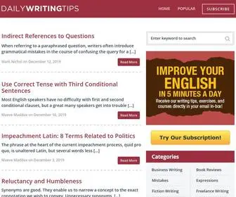 Dailywritingtips.com(DAILY WRITING TIPS) Screenshot