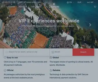 Daimani.com(VIP Experiences worldwide) Screenshot