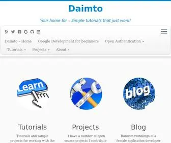 Daimto.com(Simple tutorials that just work) Screenshot