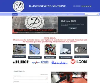 Dainessewing.com(Daines Sewing Machine) Screenshot