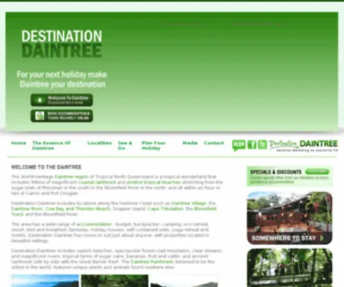 Daintreecoast.com(Daintree Rainforest) Screenshot