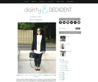 Daintyanddecadent.com(Dainty and Decadent) Screenshot