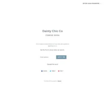 Daintychic.co(Dainty Chic Co) Screenshot