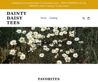 Daintydaisytees.com(Dainty Daisy Tees) Screenshot