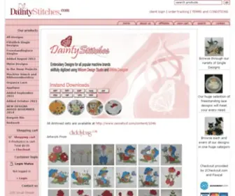 Daintystitches.com(Stitch Delight) Screenshot
