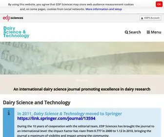 Dairy-Journal.org(Dairy Science and Technology) Screenshot