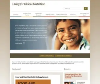 DairyGlobalnutrition.org(Dairy for Global Nutrition) Screenshot