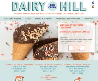 Dairyhillicecream.com(Dairy Hill Ice Cream) Screenshot