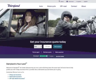 Dairylandagent.com(Auto, Motorcycle, and ATV Insurance | Dairyland® Insurance) Screenshot