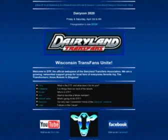 Dairylandtransfans.com(The Dairyland Transfan Association) Screenshot