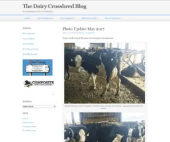 Dairyxbred.com(The Dairy Crossbred Blog) Screenshot