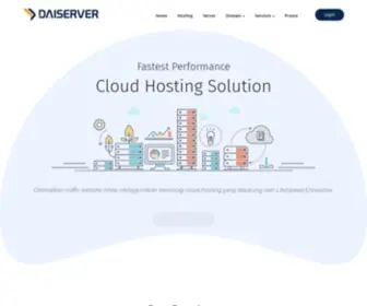 Daiserver.com(DAISERVER merupakan penyedia layanan Registrasi Domain) Screenshot
