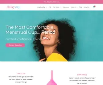 Daisymenstrualcup.com(DaisyCup is a premium soft menstrual cup made from 100% medical) Screenshot