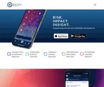 Daizy.com(Unlocking the stories of impact and risk in your portfolio) Screenshot