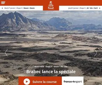 Dakar.com(Official website of the Dakar Rally (ex Paris Dakar)) Screenshot