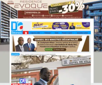 Dakaractu.com(Sénégal) Screenshot