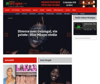 Dakarmusique.com(L'actualité de la musique sénégalaise et africaine) Screenshot