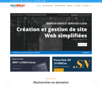 Dakarweb.net(Hébergement web au Sénégal) Screenshot