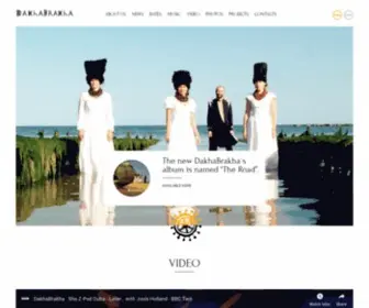 Dakhabrakha.com.ua(DakhaBrakha official site) Screenshot