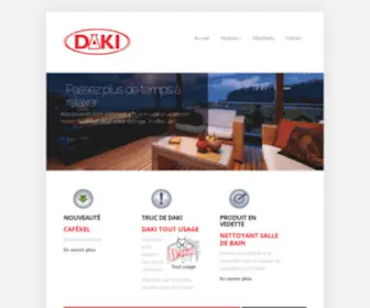 Daki.com(Fabricant de produits nettoyants) Screenshot