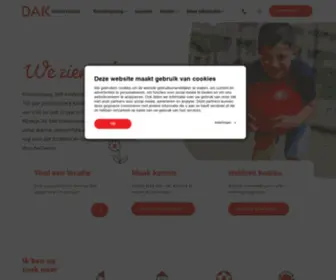 Dakkindercentra.nl(Kinderopvang DAK kindercentra) Screenshot