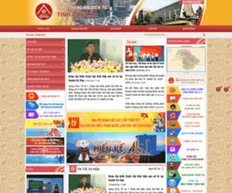 Daklak.gov.vn(Cổng thông tin điện tử tỉnh Đắk Lắk) Screenshot