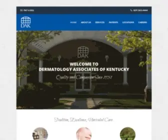 Daklex.com(Dermatology Associates of Kentucky) Screenshot