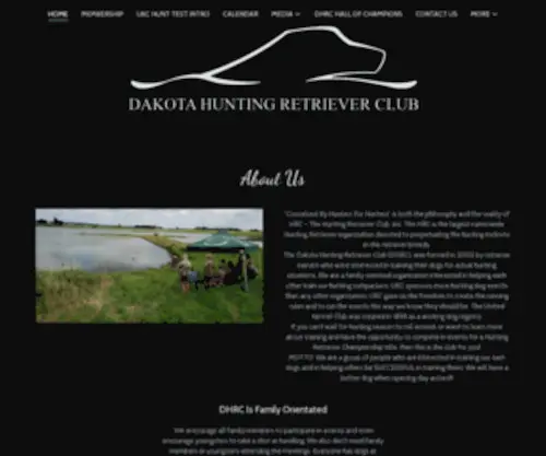 Dakotahrc.com(Dakota Hunting Retriever Club) Screenshot