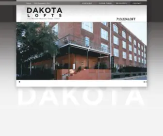 Dakotaloftshouston.com(Dakota Lofts) Screenshot