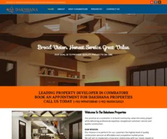 Dakshanaproperties.com(Broad Vision. Honest Service. Great Value. OUR GOAL) Screenshot